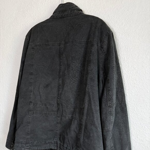 Levi's 🤘🏽 Men's Military Utility Jacket \\ Size Large // Black w/ sherpa - Picture 10 of 13